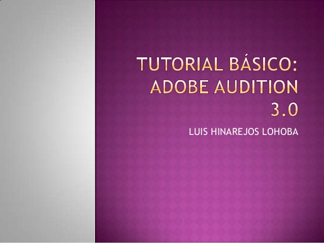 Adobe Audition 3.0 User Manual Pdf